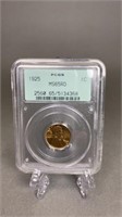1925 Wheat Penny PCGS MS65RD