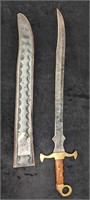 Vintage Decorative Pakistan Sword With Scabbard