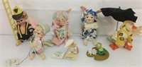 Lot of 7 vintage AnnaLee dolls 6 with tags