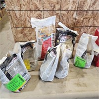 Various part bags of Grout powder