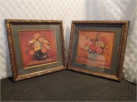 Pair of framed prints by Pamela Gladding