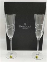 Waterford Crystal Ballet Ribbon Champagne Flutes