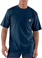 Carhartt Men's K87 Workwear T-Shirt, Navy, Large