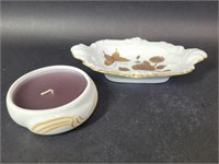 Estée Lauder Porcelain Soap Dish & Arden Candle