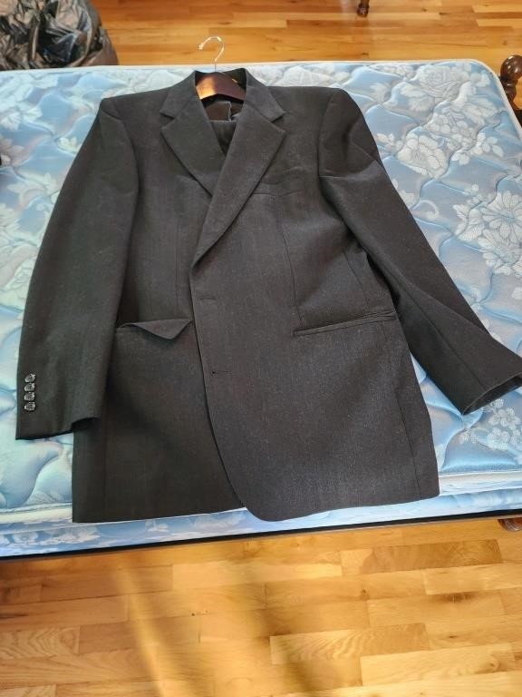 Brooks brothers black dress suit jacket and pants