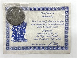 Shipwreck Artifact Coin : English East India