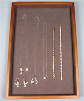 Sterling Silver Necklaces, Bracelets, Earrings