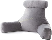 LinenSpa Reading Pillow With Neck Support Stone