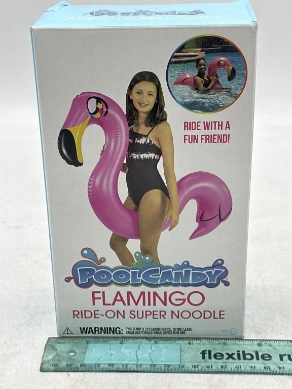 NEW Pool Candy Flamingo Ride On Super Noodle