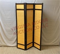 Bamboo 3-Panel Freestanding Wall Divider Screen