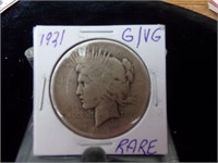 Rare 1921 Peace Dollar