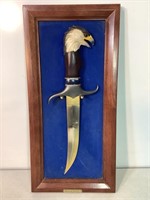 Franklin Mint Bald Eagle Knife W/Hanger, 14in L