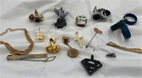 Handful Of Cufflinks And Tie Pins