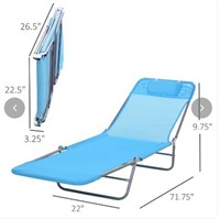 Outsunny Folding Chaise Lounge Chair