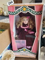 VICTORIAN DOLL IN BOX WITH COA