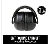 3M Black Folding Earmuff