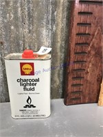 Shell charcoal lighter fluid, 32 oz can, full