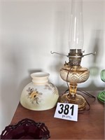 Vintage Washington Drape converted oil lamp