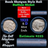 Buffalo Nickel Shotgun Roll in Old Bank Style 'Bel