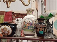 Mixed lot of Vases and a Staffordshire Dog