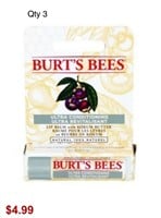 3 x BURT’S BEES ULTRA CONDITIONING LIP BALM WITH