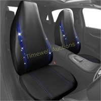 CAR-GRAND Universal Fit PU Leather 2 Pieces