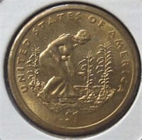 2009 Three sisters Sacagawea US $1 coin