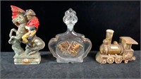 3 Vintage Liquor Decanters