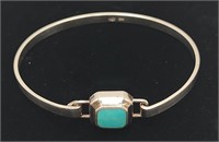 Sterling Silver & Turquoise Ladies Bracelet