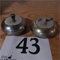 SET OF 2 CANDLE HOLDERS 3 IN