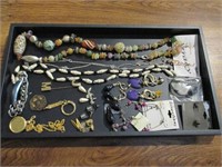 Tray of Misc Costume Jewelry