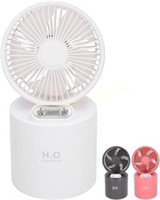 Portable Fan & Oil Diffuser - White