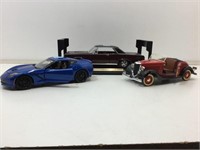 3 Die Cast Cars