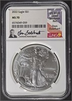 2022 AMERICAN SILVER EAGLE NGC MS70
