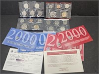 2000 UNC US Mint Coin Set Denver & Philadelphia