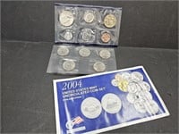 US Mint 2004 UNC Coin Set