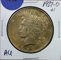 1927-D Peace Dollar AU