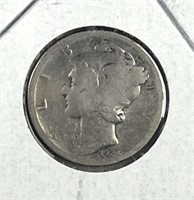 1924-S Mercury Silver Dime, US 10c Coin