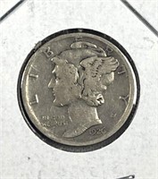 1926-D Mercury Silver Dime, US 10c Coin