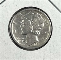 1926-S Mercury Silver Dime, US 10c Coin