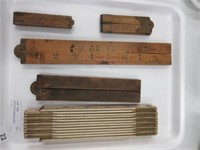 ANTIQUE FOLDING RULERS