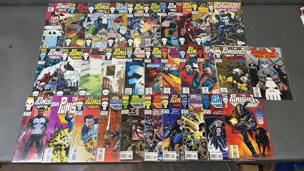 31pc The Punisher War Zone #1-40 Marvel Comic