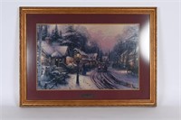 Thomas Kinkade Framed Print "Village Christmas"