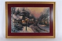 Thomas Kinkade Framed Print "Village Christmas"