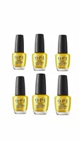 ($84) OPI Nail Lacquer,pack of 6 gold color