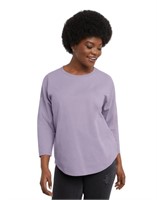 Size Medium Hanes Essentials Three-Quarter Sleeve