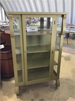 GREEN CURIO CABINET