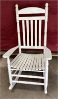 Painted White Patio Rocking Chair