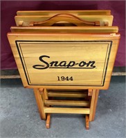 Snap-On 1944 Wood TV Tray Set