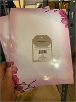 2 packs pink orchids paper